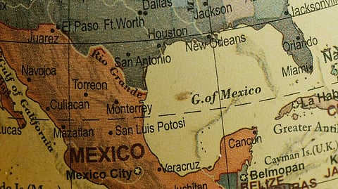 Gulf of Mexico (Gulf of America) map