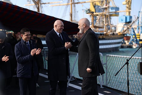 Italian Minister of Defense, Guido Crosetto, the Prime Minister of Albania, Edi Rama, and the Albanian Minister of Defense, Pirro Vengu