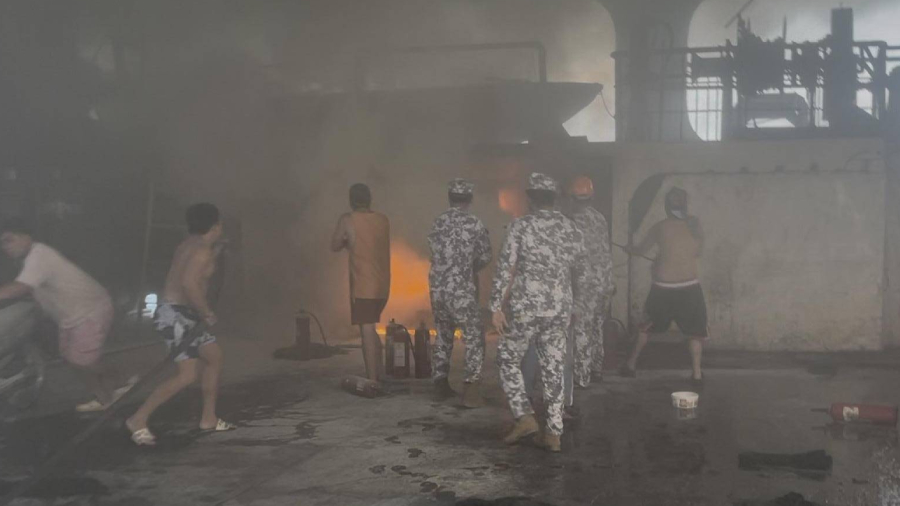 Fire ignites on ferry in Occidental Mindoro, Philippines