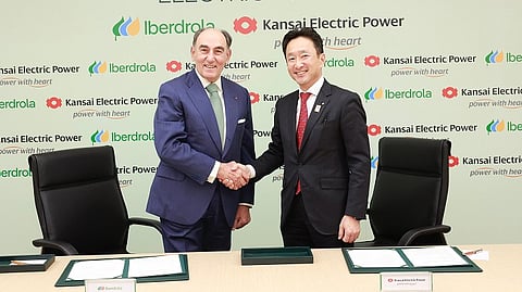 Ignacio Galán, Executive Chairman of Iberdrola, and Toru Kuwahara, Executive Vice President of Kansai
