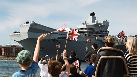 UK Carrier Strike Group sets out on second deployment