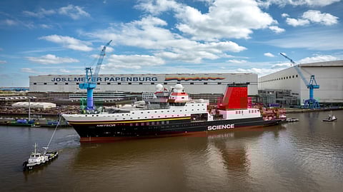 Final outfitting begins on German education ministry's new research vessel