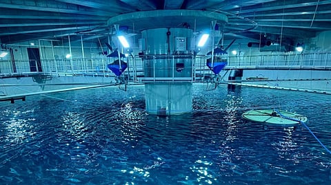 Laxey salmon grow-out tanks