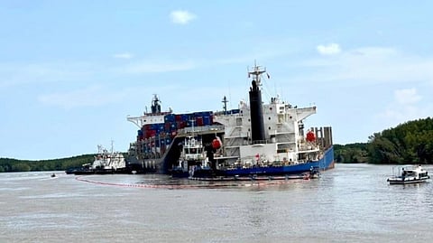 Containership, bulk carrier collide on Vietnam's Long Tau River