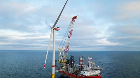 First wind turbine for He Dreiht offshore wind farm is now in place