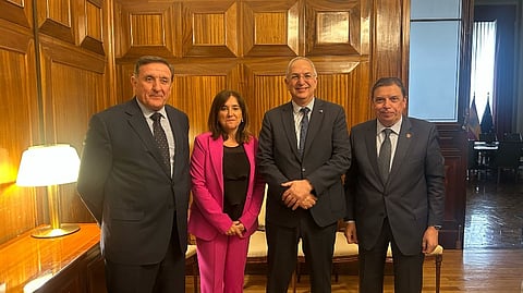 Julio Moron with Costas Kadis and Luis Planas