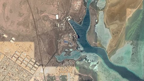Flamingo Bay naval facility, north of Port Sudan, 2020