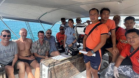 Philippine Coast Guard rescues foreign nationals from disabled yacht