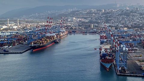 Port of Haifa Israel
