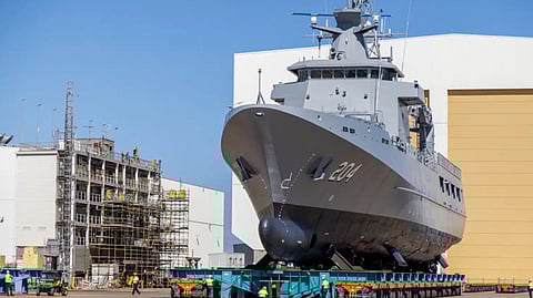 HMAS Eyre, the Royal Australian Navy's second Arafura-class offshore patrol vessel