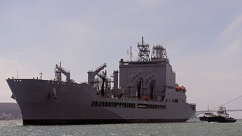 USNS Harvey Milk (T-AO-206) underway in San Francisco Bay, California (USA), March 28, 2024