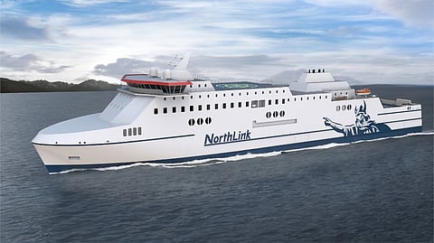 Concept render of new Northern Isles Ro-Pax ferries