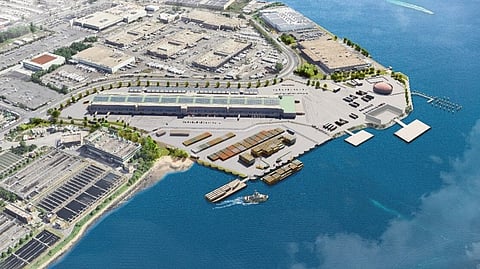 The proposed Hunts Point Marine Terminal