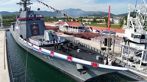 The relaunched Choe Hyon-class destroyer