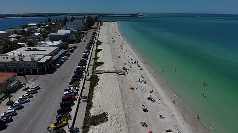 A beach in Pinellas County, Florida