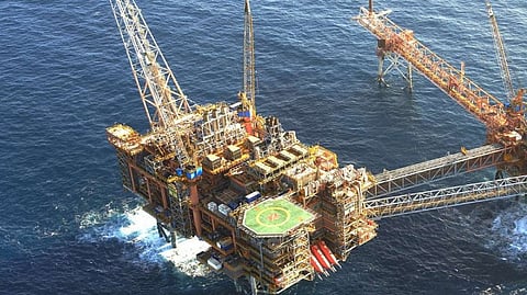 A Woodside rig in the North West Shelf off Western Australia
