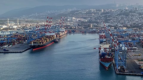 Port of Haifa Israel