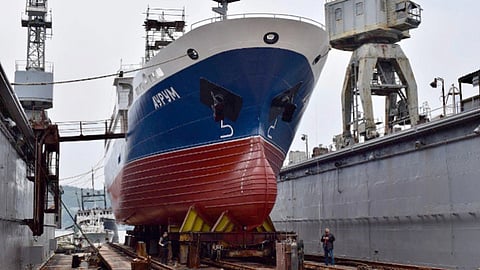 Launch of the crab fishing vessel Aurum, June 20, 2025