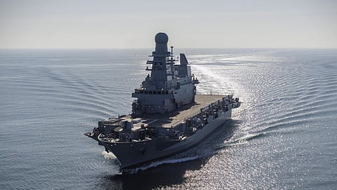 The landing platform dock QENS Al Fulk, flagship of the Qatari Emiri Navy