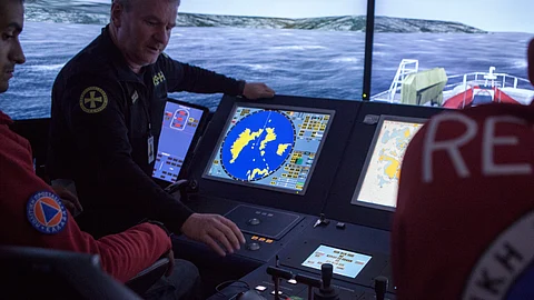 Zenitel rescue ship bridge simulator