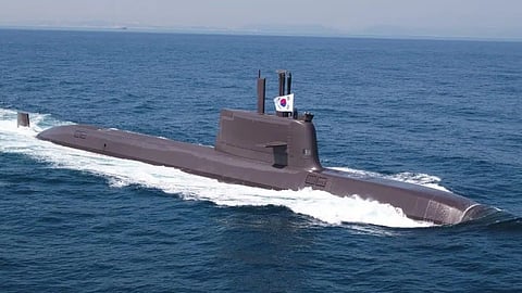 A Dosan Ahn Changho-class (KSS-III) submarine of the Republic of Korea Navy