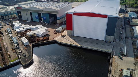 BAE Systems' newly opened Janet Harvey Hall (right) in Glasgow