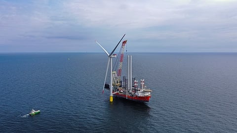 The first 15-MW turbine installed at Baltic Power offshore wind farm
