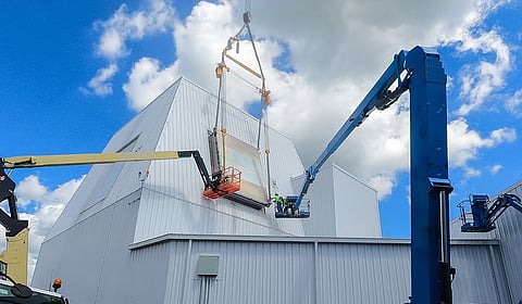 Antennas being installed into PTC-2