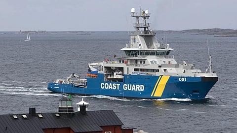 An emergency towing vessel of the Swedish Coast Guard
