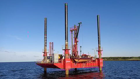 A Fugro jackup barge