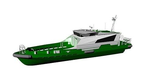 Rendering of a 20-metre fast crewboat