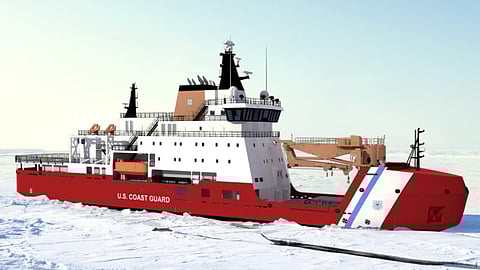 Rendering of a multi-purpose icebreaker