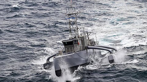 A Seahawk medium displacement unmanned surface vessel