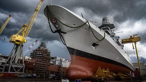 The Italian Navy FREMM frigate Emilio Bianchi