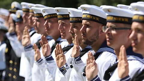 German Navy sailors