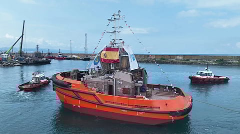 Launching of new Remolcanosa tug