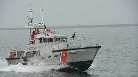 A US Coast Guard 14-metre motor life boat