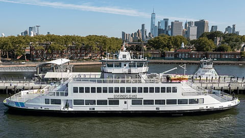 Harbor Charger, the Trust for Governors Island's new hybrid ferry
