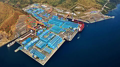 The former Hanjin shipyard in Subic, Philippines