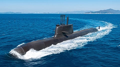 A KSS-III submarine underway. Hanwha Ocean has offered this type to Poland