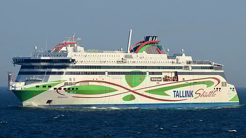 Megastar underway in the Baltic Sea near Helsinki, July 30, 2025