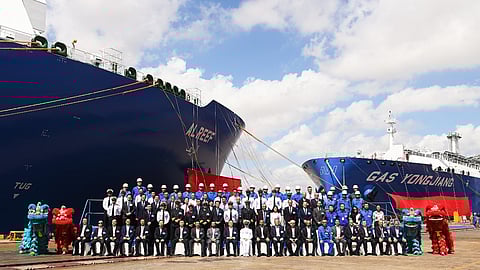 Delivery ceremony of Gas Yongjiang and Al Reef