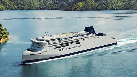 Rendering of a proposed replacement ferry to be built by HD Hyundai Mipo