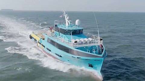 One of Aesen's two new 42-metre fast crewboats