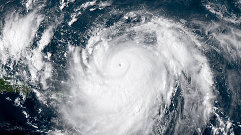 Satellite imagery of Hurricane Erin