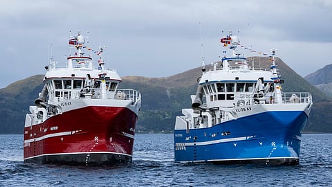 Kristine S (left) and Kalsøybas