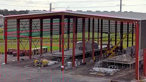 Outfitting facility at Saronic Technologies' Franklin, Louisiana shipyard