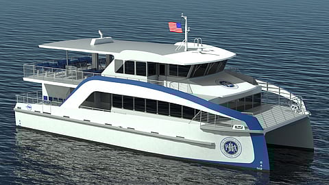 Rendering of the 22-metre catamaran