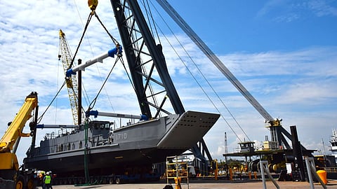 Launch of LCU 1710 at Austal USA, Mobile, Alabama