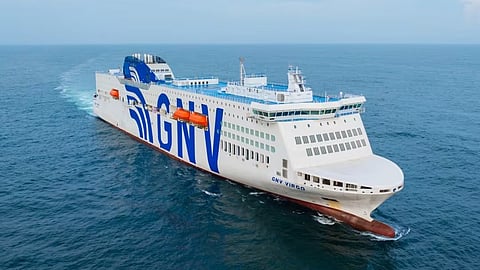 GNV Virgo during its sea trials